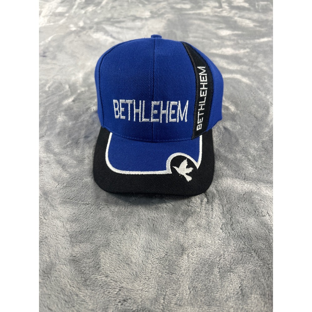 Bethlehem Souvenir Baseball Cap Blue Black Embroidered Adjustable Hat‎ Bird Logo